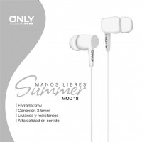 AURICULAR ONLY SUMMER BLANCO MOD18