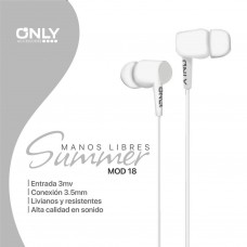 AURICULAR ONLY SUMMER BLANCO MOD18