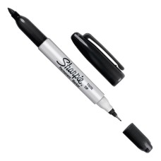 MARCADOR SHAPIE DOBLE PUNTA NEGRO INDELEBLE