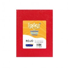 CUADER T/D X100 KOBY N°3 ROJO 19X24
