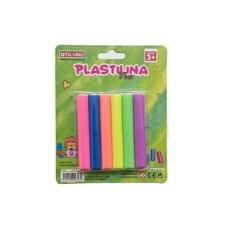 PLASTILINA X 6 UTIL UNO FLUO