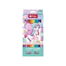 LAPICES DE COLORES X12 FILGO+SACAPUNTA+GOMA+2LAPICES NEGROS