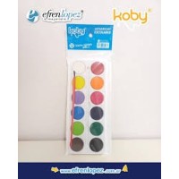 ACUARELA X12 KOBY + PINCEL