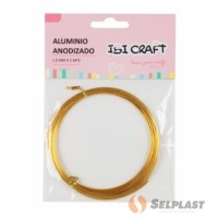 ALAMBRE DE ALUMINIO DORADO X5MTS