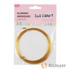 ALAMBRE DE ALUMINIO DORADO X5MTS