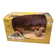 SET ANIMALES ZORRO JABALI ANTILOPE Y ARDILLA