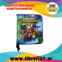 CARPETA CON CIERRE PLASTIFICADA N3