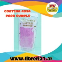 CORTINA PARA CUMPLE VARIOS COLORES