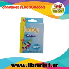 CRAYONES FLUO JUMBO X6