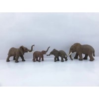 SET ANIMALES ELEFANTE X4