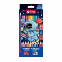 LAPIZ COLOR FILGO LARGO X 12 FANTASIA