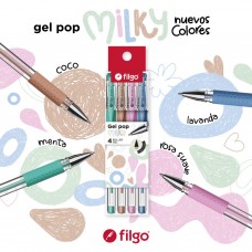 BOLIGRAFO MILKY PASTEL X4