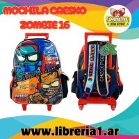 MOCHILA CRESKO ZOMBIE 16&quot; CON RUEDA
