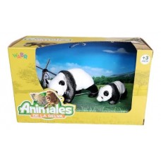 SET ANIMALES PANDA X2