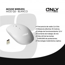 MOUSE INALAMBRICO ONLY MOD1126 BLANCO