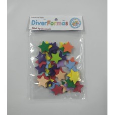 FORMAS DE GOMA EVA ( ESTRELLITAS) 2CM 50UNIDADES