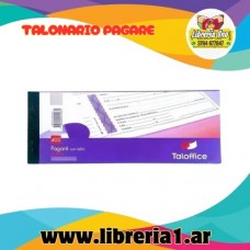 TALONARIO DE PAGARE CON TALON